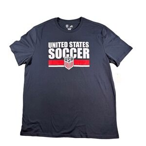 US Soccer Mens XL Navy Blue Graphic T-Shirt Icon Sports NWT